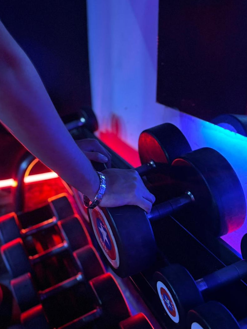 silver Lacoste bracelet